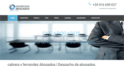 Desktop Screenshot of cyfabogados.com